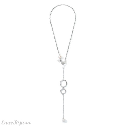 Колье Coeur de Lion Y Chain & Ring White-Silver 1103/10-1417 фото 2