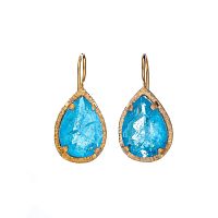 Серьги Estrosia, с кристаллом, ES-ORVC4-3A синий