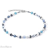 Колье Coeur de Lion Blue-White, 3018/10-0714