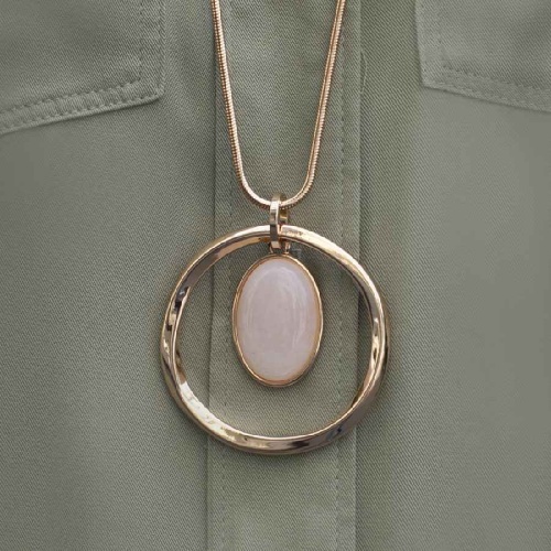 Колье Fiore Luna LIGHT ROSE OPAL, LN5138 R/G фото 2