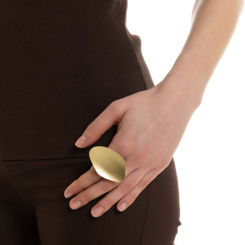 Кольцо Katerina Vassou, Tenor, разъемное, с геометрическим элементом, KV26.1-406055G золотистый фото 2