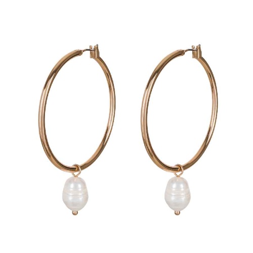 Серьги Fiore Luna White Pearle Ring, LE6089 G