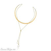 Колье Possebon white pearl B0501.1 BW/G