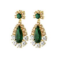 Серьги Dyrberg Kern LUCIA SG GREEN, 390068