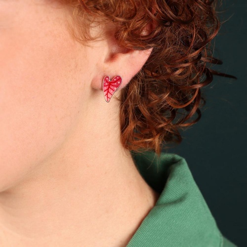 Серьги TARATATA, Fabuleuse, с цветной смолой и узорами, TT-W25-01903-105 розовый фото 2