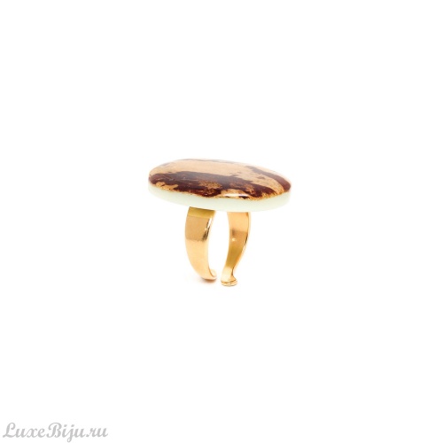 Кольцо Nature Bijoux, Guadeloupe, разъемное, с банановой корой в смоле, NB23.1-19-24665 мятный