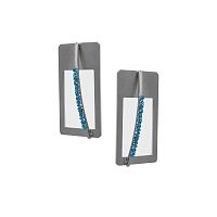 Серьги Katerina Vassou, Cactus, с кристаллами, KV24.1-308879B серебристый