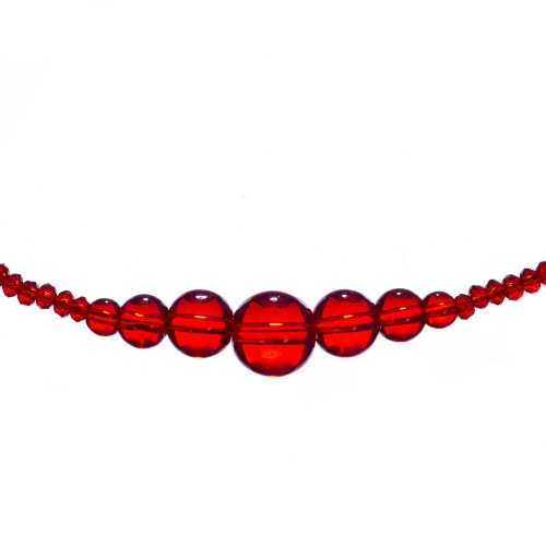 Колье Lanzerotti, Crespino, с кристаллами и стеклянными бусинами, LZ-23.05-182 красный фото 4