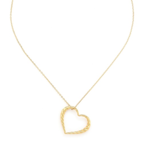Колье ORI TAO, Merida, с сердцем, OT24.2-15-31823 золотистый фото 2
