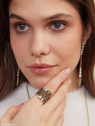 Кольцо Fiore di Firenze AN6364 CRYSTAL 18,5-20 фото 4