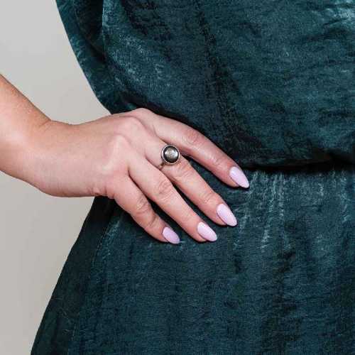 Кольцо Fiore Luna Сфера SHELL, KR02913-1/9 BW/S фото 2