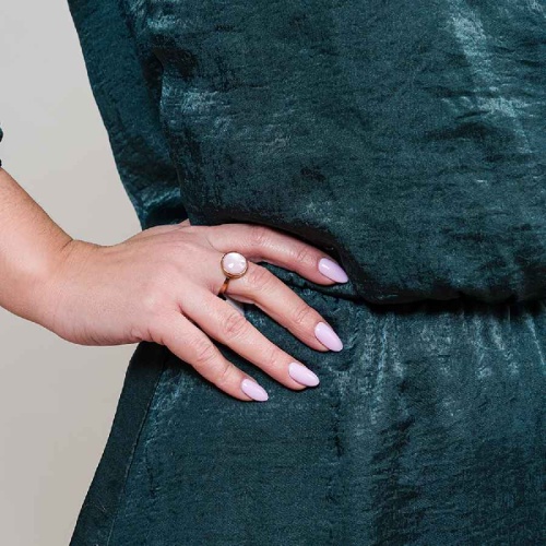 Кольцо Fiore Luna Сфера SHELL ROSE, KR02913-3/9 R/RG фото 2