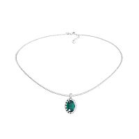 Колье Qudo TIVOLA UNICA big (S/P) Emerald 3cm, 420548