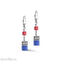 Серьги Coeur de Lion Red-blue-lilac, 2838/20-0330