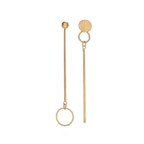 Серьги Dansk Copenhagen, Theia, асимметричные, DNSK25.2-3C2401021 золотистый