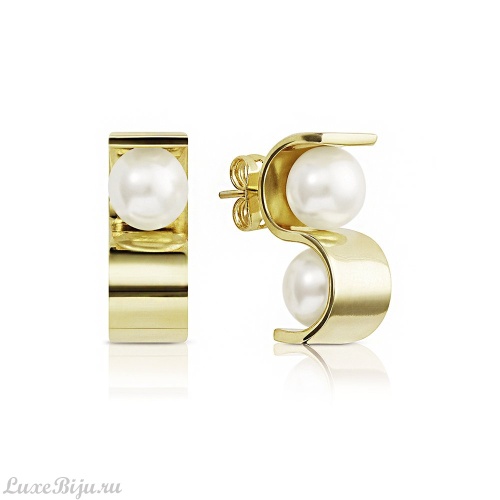 Серьги Misaki Initials EINITIALSGOLD BW/G