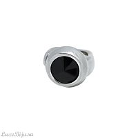 Кольцо Tra-la-ra, Destellos, незамкнутое, с кристаллом Swarovski, TLR21-181P301 черный