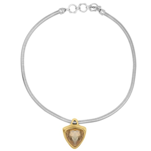 Колье Ciclon, Legen oro, с кристаллом, CN-250801 янтарный