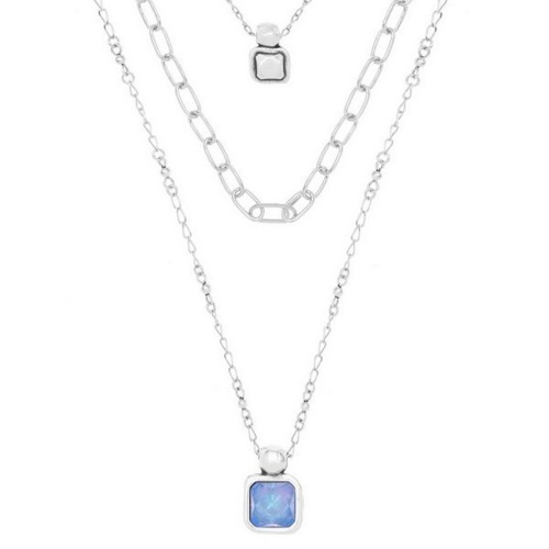 Колье VIDDA, Caramel, тройное, с кристаллом Swarovski, VD22-00857 голубой фото 2