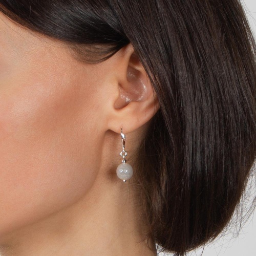 Серьги Lanzerotti, Alba, с авантюрином, LZ-24.02-053 серебристый фото 2