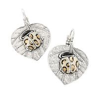 Серьги TARATATA, Cox, с цветной смолой и золотистой краской, TT-T25-04715-10L серебристый