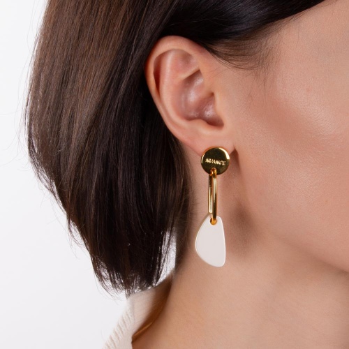 Серьги Nuance, Nuance, асимметричные, NFN-23.03-050 золотистый фото 4