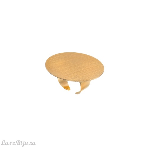 Кольцо Dansk Copenhagen, Alaya, разъемное, с накладкой в форме диска, DNSK25.2-1C2407004 золотистый