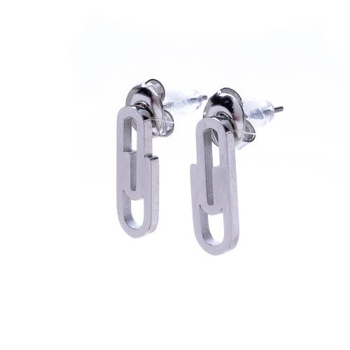 Серьги Moon Paris, Ikita, в форме скрепки, MIK-22.03-023 серебристый