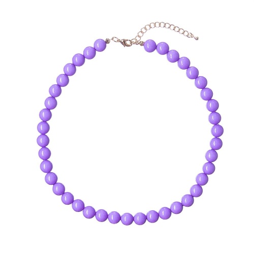 Колье Moon Paris, Valentine, с акриловыми бусинами, MVL-22.12-002 сиреневый