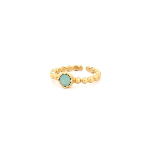 Кольцо Franck Herval, Baya, разъемное, с кристаллом Swarovski, FH24.2-19-63490 бирюзовый фото 3
