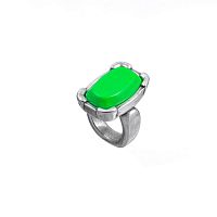 Кольцо Tra-la-ra, Neon, разъемное, cо смолой, TLR24-236P301 зеленый