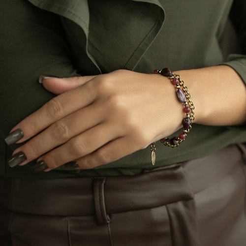 Браслет Lanzerotti, Elisir, двойной, с кварцем и турмалином, LZ-25.10-307 розовый фото 3