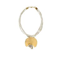 Колье Katerina Vassou, Ascella, с друзой агата, KV26.1-307540GWHITE белый