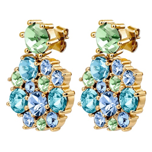 Серьги Dyrberg Kern FREESIA SG AQUA, 480064 фото 4