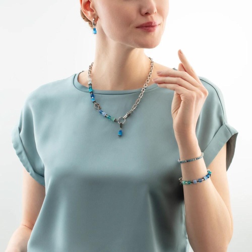 Серьги Coeur de Lion Blue-Turquoise, 4712/21-0706 фото 2