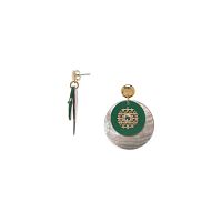 Серьги Franck Herval, Giselle, палаванский перламутр, смола, Swarovski, FH26.2-12-70621 зеленый