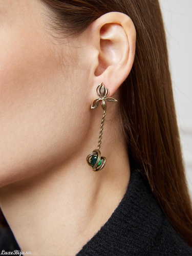 Серьги Fiore di Firenze OR0947 SMERALDO фото 2