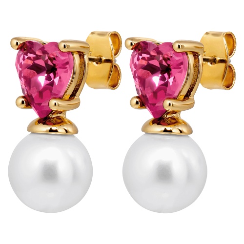 Серьги Dyrberg Kern EMO SG ROSE / WHITE PEARL, 480039 фото 4