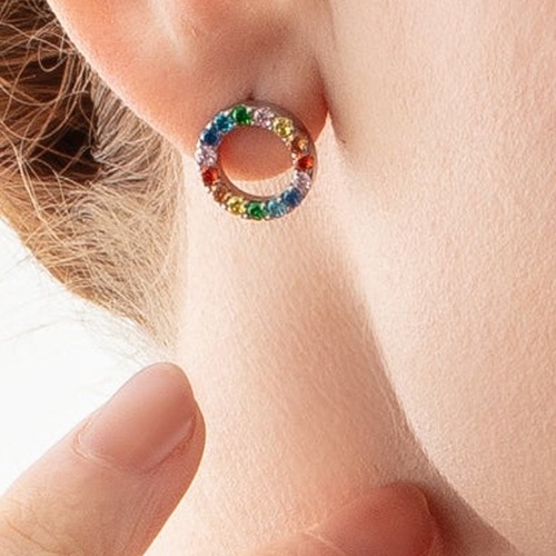 Серьги Coeur de Lion Multicolor Silver, 2057/21-1517 фото 2