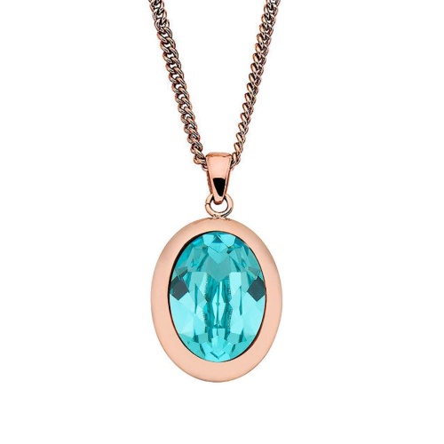 Колье Qudo Tivola Light Turquoise 404574.1 BL/RG фото 4