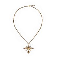 Колье Celeste G, с крестом и фианитами, CS26.1-316 золотистый