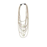 Колье Katerina Vassou, Ensemble, многослойное с деревянными бусинами, KV26.1-406202BWHITE белый