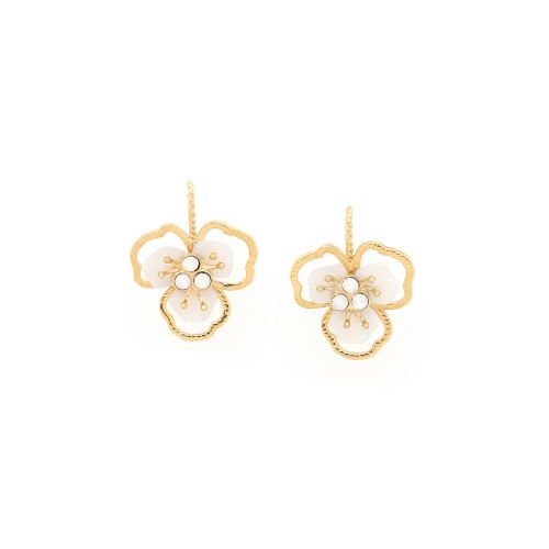 Серьги Franck Herval, Lisette, с перламутром и кристаллами Swarovski, FH25.2-12-69673 белый