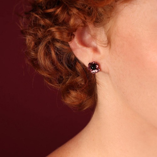 Пуссеты TARATATA, Carmen, смола, слюдяной порошок, обсидиан, TT-W25-04932-203 красный фото 2