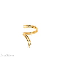 Кольцо Katerina Vassou, Singularity, незамкнутое, минималистичный дизайн, KV25.2-404744G золотистый