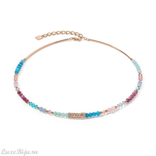 Колье Coeur de Lion Aqua-Lilac, *6020/10-2026