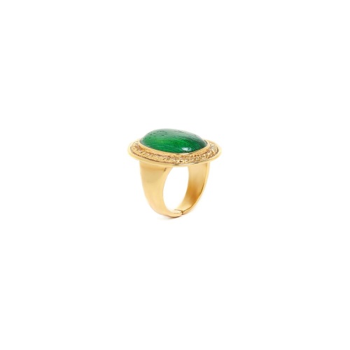 Кольцо Nature Bijoux, Kinsley, со вставкой из дерева роблес, NB23.2-19-25011 зеленый фото 4