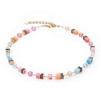 Колье Coeur de Lion  Aqua-Apricot, 2838/10-2028