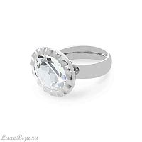 Кольцо Qudo TIVOLA UNICA big (S/P) Crystal 54, 686692