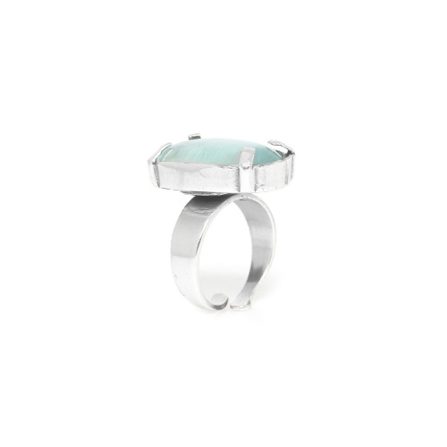 Кольцо Nature Bijoux, Gotborg, разъемное, с ракушкой Capiz в смоле, NB25.2-19-25921 голубой фото 2